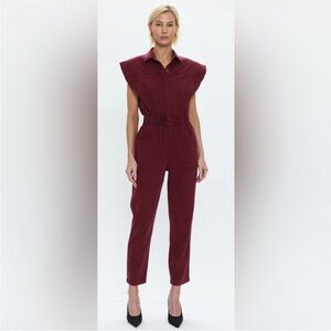 Pistola Rosie Maroon Jumpsuit